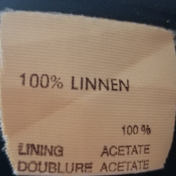 Black linen skirt - Picture 4 of 4